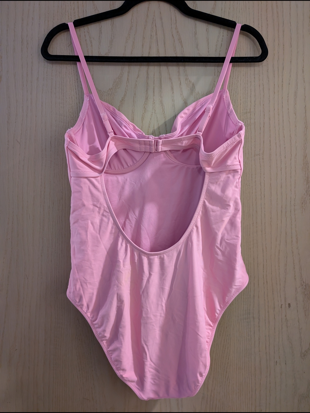 aerie Pink One-Piece Swimsuit with Underwire Cups - Picture 3 of 5